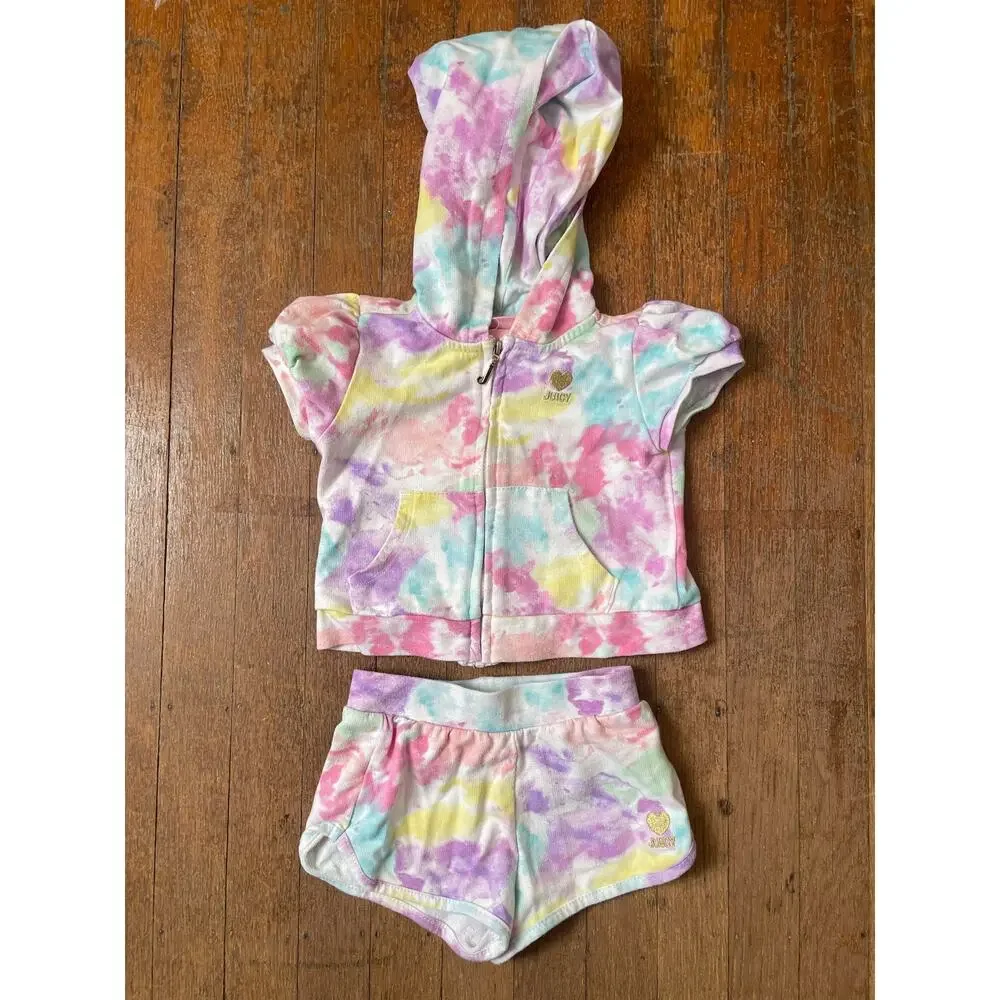 Juicy Couture Two Piece Tie Dye Toddler 2T Set